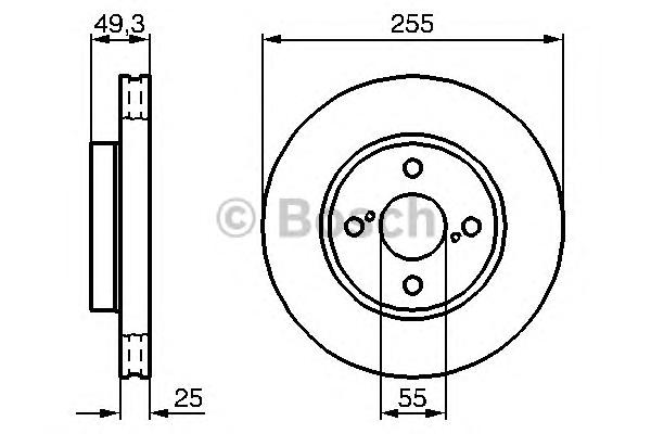 Тормозной диск BOSCH