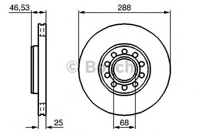 Тормозной диск BOSCH 0 986 479 157
