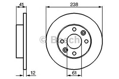 Тормозной диск BOSCH 0 986 479 165