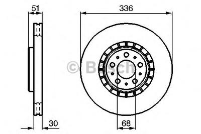 Тормозной диск BOSCH 0 986 479 202