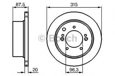 Тормозной диск BOSCH 0 986 479 232