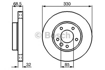 Тормозной диск BOSCH 0 986 479 248