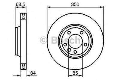Тормозной диск BOSCH 0 986 479 251