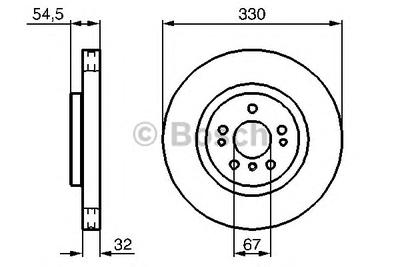Тормозной диск BOSCH 0 986 479 269