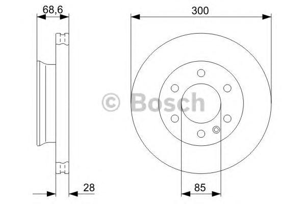 Тормозной диск BOSCH
