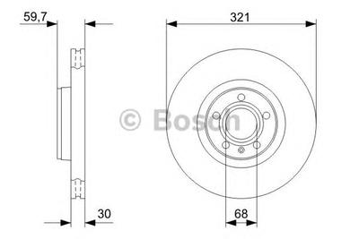 Тормозной диск BOSCH 0 986 479 300