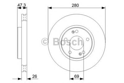 Тормозной диск BOSCH 0 986 479 368