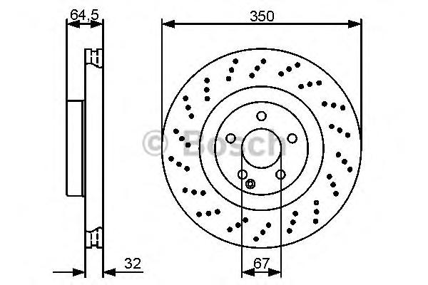 Тормозной диск BOSCH