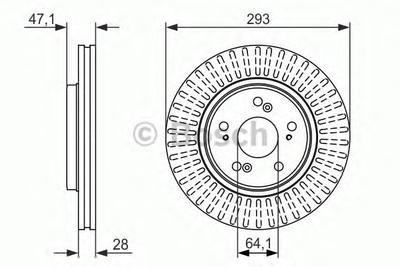 Тормозной диск BOSCH 0 986 479 456