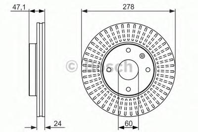 Тормозной диск BOSCH 0 986 479 649