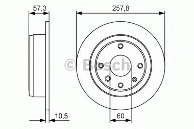 Тормозной диск BOSCH 0 986 479 985