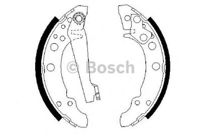 Комплект тормозных колодок BOSCH 0 986 487 002
