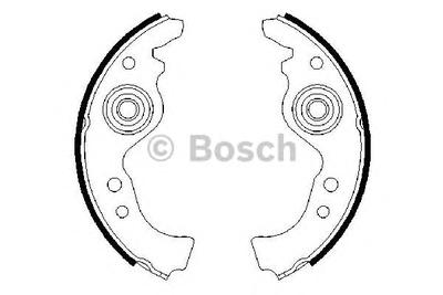 Комплект тормозных колодок BOSCH 0 986 487 030