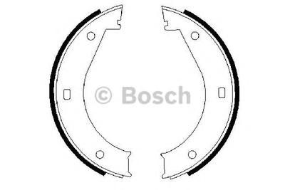 Комплект тормозных колодок, стояночная тормозная система BOSCH 0 986 487 211