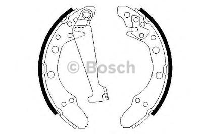 Комплект тормозных колодок BOSCH 0 986 487 270