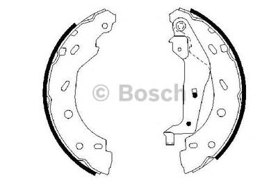 Комплект тормозных колодок BOSCH 0 986 487 600
