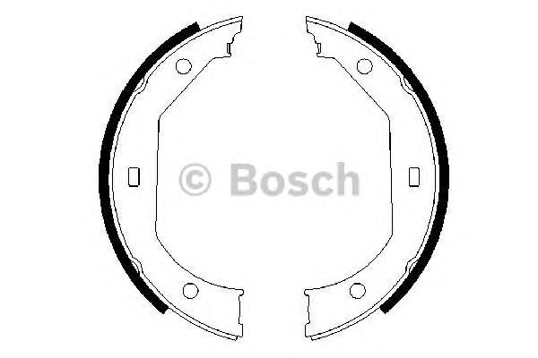 Комплект тормозных колодок, стояночная тормозная система BOSCH