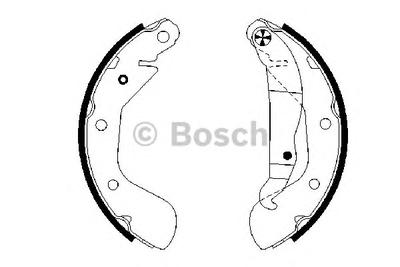 Комплект тормозных колодок BOSCH 0 986 487 614