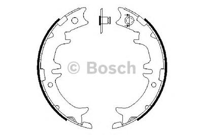 Комплект тормозных колодок, стояночная тормозная система BOSCH 0 986 487 615