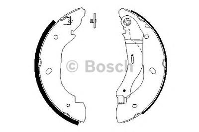 Комплект тормозных колодок BOSCH 0 986 487 660