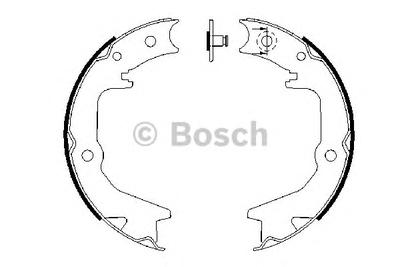 Комплект тормозных колодок, стояночная тормозная система BOSCH 0 986 487 685