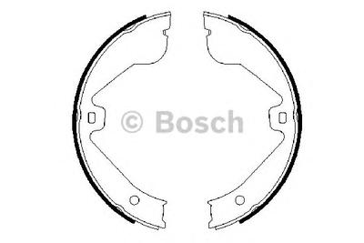 Комплект тормозных колодок, стояночная тормозная система BOSCH 0 986 487 705