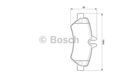 Комплект тормозных колодок, дисковый тормоз BOSCH 0 986 494 123