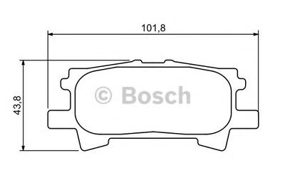 Комплект тормозных колодок, дисковый тормоз BOSCH 0 986 494 224