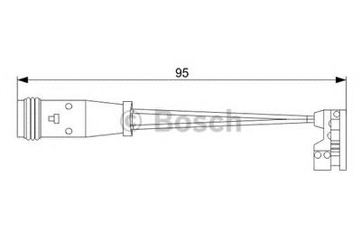 Датчик износа тормозных колодок BOSCH 1 987 473 006