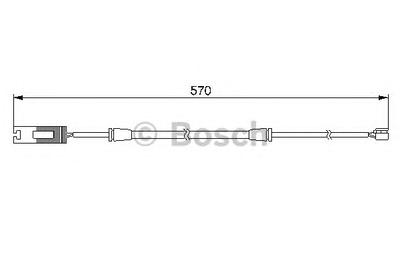 Датчик износа тормозных колодок BOSCH 1 987 474 954