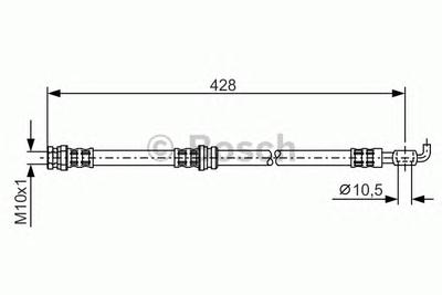 Тормозной шланг BOSCH 1 987 476 166