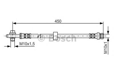 Тормозной шланг BOSCH 1 987 476 648