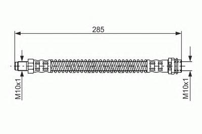 Тормозной шланг BOSCH 1 987 476 841