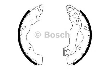 Комплект тормозных колодок BOSCH 0 986 487 673