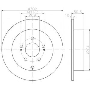 Тормозной диск TEXTAR 92148400