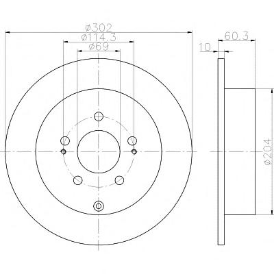 Тормозной диск TEXTAR