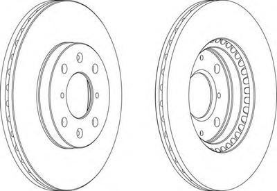 Тормозной диск FERODO DDF1520