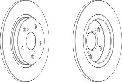 Тормозной диск FERODO DDF1755