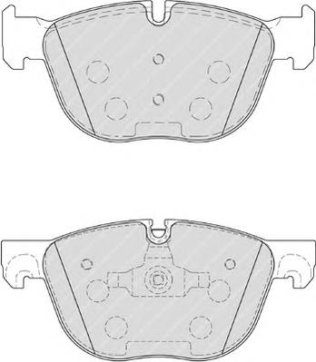Комплект тормозных колодок, дисковый тормоз FERODO