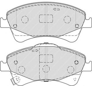 Комплект тормозных колодок, дисковый тормоз FERODO FDB4326