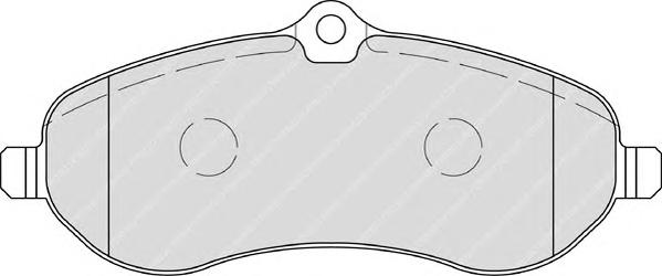 Комплект тормозных колодок, дисковый тормоз FERODO