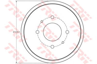 Тормозной барабан TRW DB4443
