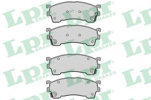Комплект тормозных колодок, дисковый тормоз LPR