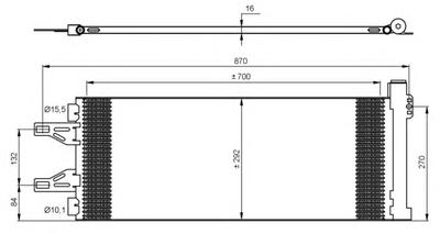 Радиатор кондиционера NRF 35894