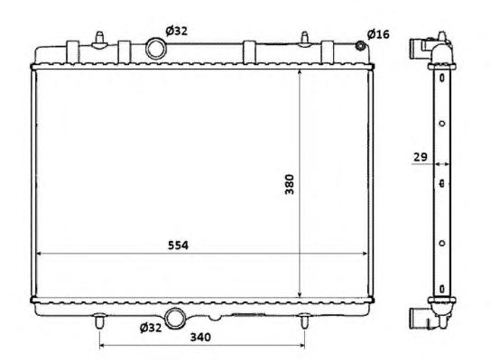 Радиатор охлаждения NRF