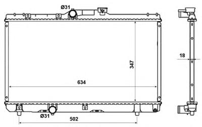 Радиатор охлаждения NRF 507594