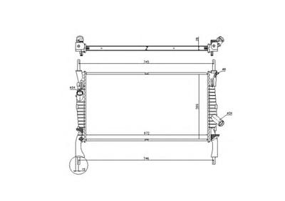 Радиатор охлаждения NRF 53742