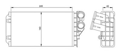 Радиатор печки NRF 54251