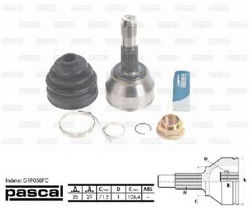 ШРУС PASCAL G1F058PC