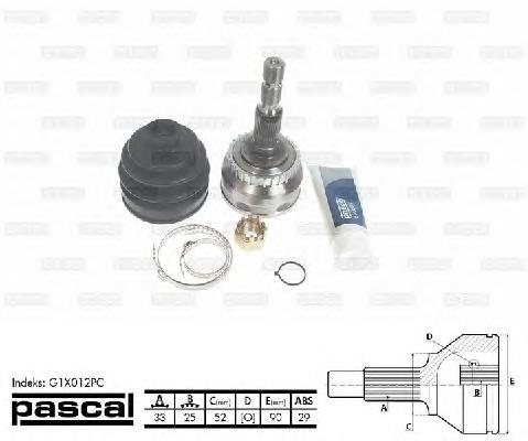 Шарнир, приводной вал PASCAL